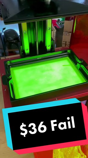 Expensive Resin 3D Print #fails #3dprinting #iscrewedup #techfail #resin