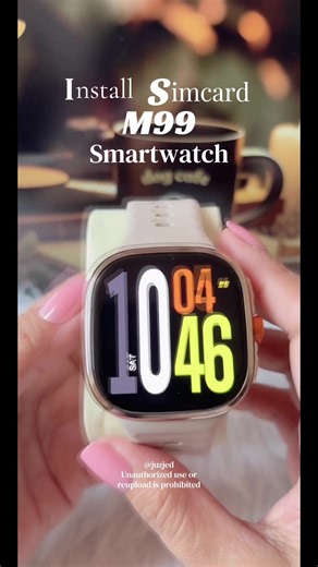 Smartwatch M99: How to Install SIM Card