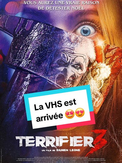 Ajout dans la collection de la VHS @ESC Films de Terrifier 3 limitée à 200 exemplaires. #shadowz #esc #terrifier #horrortok #horreur