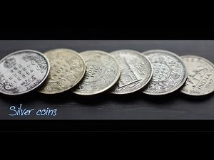 Rare and old 1 Rupee Silver Coin Collection | India - Before Independence