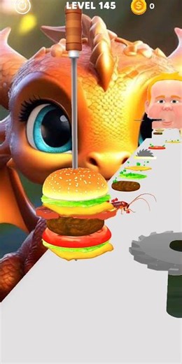 XXL Sandwich 🍔 Level 145 – The Stack That Shocked Me 😳🔥#youtubeshorts #viral #shorts #shortsfeed