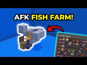 EASY & FAST AFK Fish Farm! | Minecraft Bedrock 1.21+