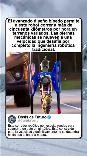 EL ROBOT MÁS RÁPIDO CORRE SIN RUEDAS