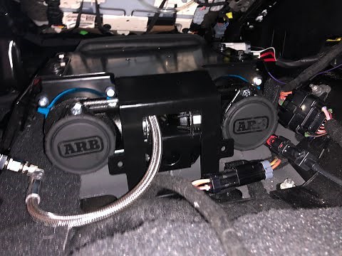 ARB Twin Compressor Underseat Mount on JL Wrangler Rubicon