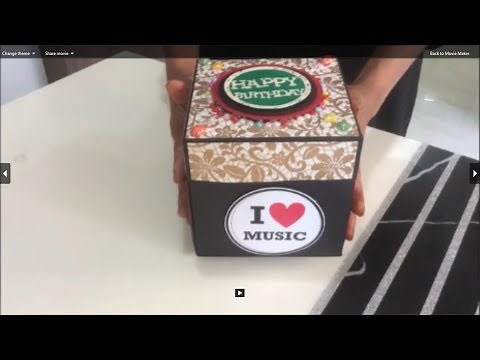 How to make easy and quick explosion box/Explosion box ideas/Birthday gift for best friend/DIY Gift