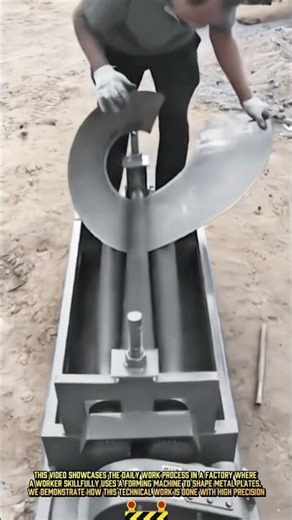 Machine process to shape sheet metal into a cone #dailywork