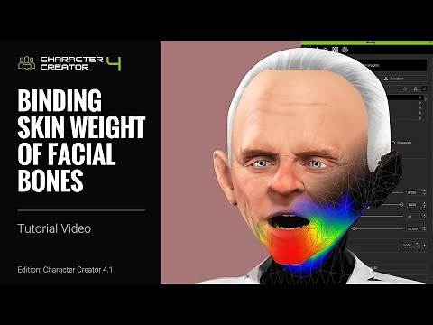 Character Creator 4 Tutorial - Binding Skin Weight of Facial Bones