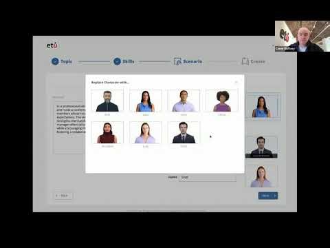 A special preview of ETU's AI-powered simulation authoring tool