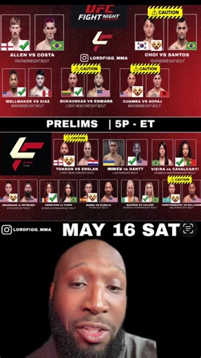 UFC Fight Night: Allen vs. Costa Recap