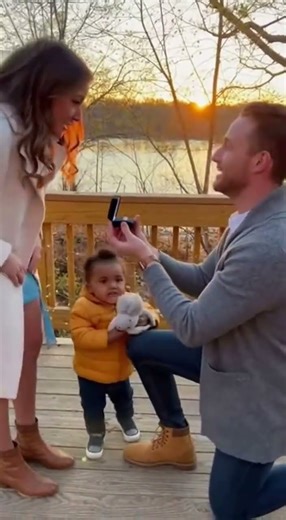 Funny Toddler Interrupts Marriage Proposal! She Said NO?! #Shorts