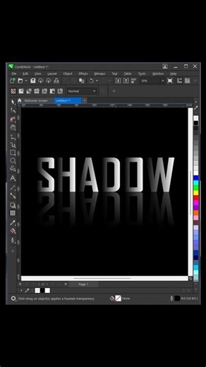 professional text effect in CorelDRAW 🤩 |