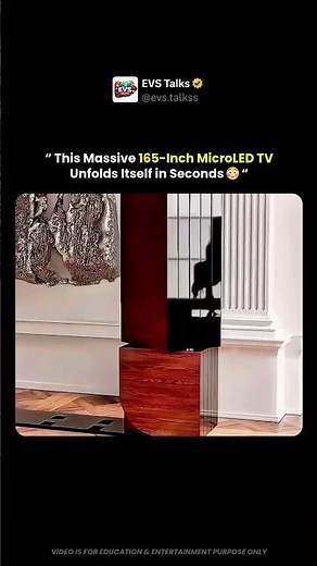 This 165-Inch MicroLED TV Unfolds Itself 😳📺