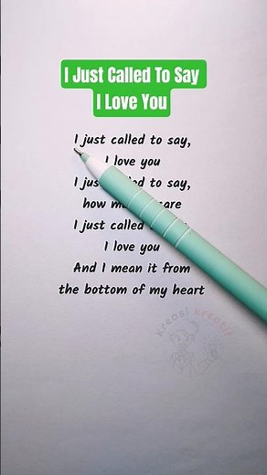 Stevie Wonder – I Just Called to Say I Love You: One Call, One Feeling
