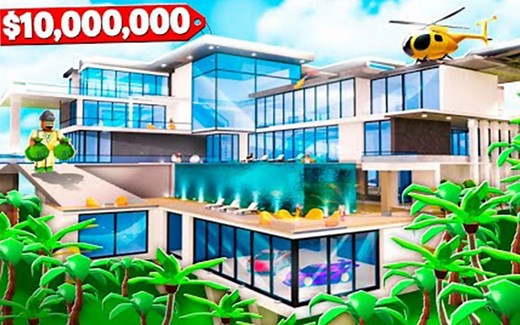 2022年Roblox超级豪宅大亨！！ 享受一步步酷炫的建造过程【Mega Mansion Tycoon】