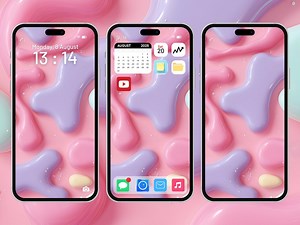 Abstract Pink Swirl – Modern 4K Art Wallpaper for Phone Background - Etsy