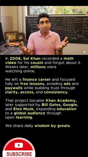 How One Idea Reached Millions #shorts #khanacademy
