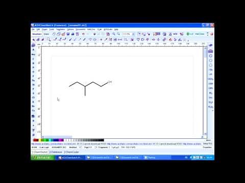 Tutoriel Chemsketch dessiner une molécule