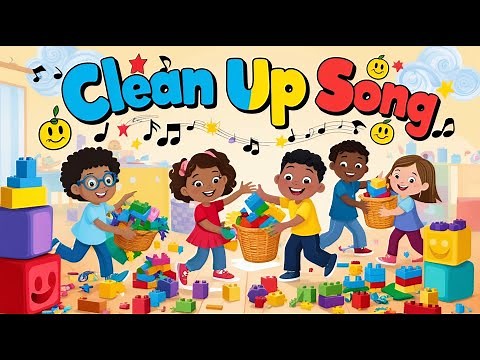 Clean Up Song | Kids' Song with Lyrics | 4K