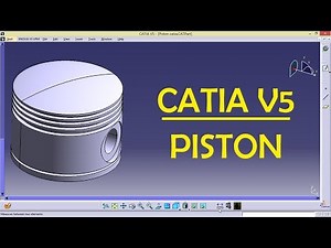 Piston Design in CATIA V5 | Catia Practice Drawings for beginners | CAD Designs