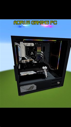 Aorus gaming pc timelapse in minecraft #minecraft #minecraft timelapse