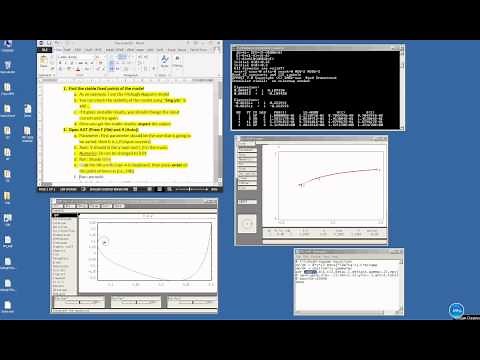 Bifurcation diagram of a two dimensional model using XPPAUT