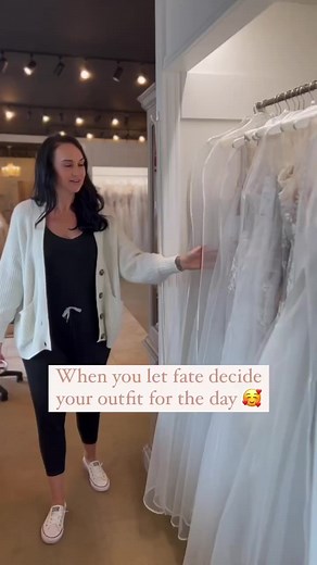 1.5K views · 20 reactions | In LOVE with how this #bridalchallenge turned out 殺 Sometimes it’s just fun to see what fate would choose for you! Would you consider this wedding look for your big day? #justforfun #weddinglook #weddingdress #bridalshop #weddingdressshopping #bridalboutique #believebride #mermaiddress #allurebridal #veil #cathedralveil #weddinggoals #ootd #bride #engaged #offtheshoulder | Believe Bride | Facebook