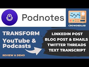 PodNotes Review - Insane Content Repurpose Machine!