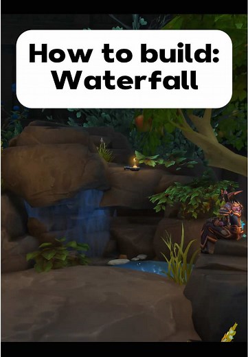 How to build water and waretfall In Housing WoW #WorldOfWarcraft #WoWHousing #PlayerHousing #WarcraftBuilds #WoWCommunity