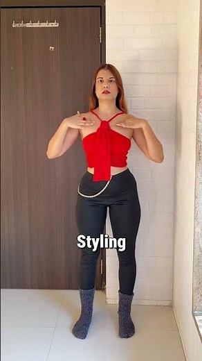 Wearing Vs Styling your Outfit ❤️🌸 #fashionshorts #outfitstyle #fashioninspo