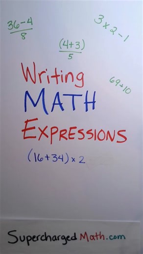 1.1K views · 12 reactions | Writing Math Expressions for 5th Grade Math Lesson | Supercharged Science and Math Education | Facebook