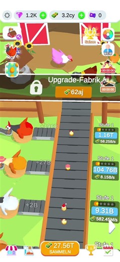 Android game Egg Factory IDLE Clicker Chickens Update 150 #gaming #shorts #chicken #update #526