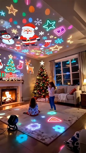🎄Instant Christmas Magic:Plug in&Transform Any Room! Transform your home into a dazzling winter wonderland in seconds-with NO tangled lights,NO setup,and NO stress! ✨16 Vibrant&Dancing Patterns From snowy flurries to festive elves,watch your walls&ceilings come alive with enchanting projections. 🔌Just Plug&Play! Easy USB power works anywhere-in your living room,bedroom,porch,or even your car! 🎁The Gift Everyone Wants! Spread cheer with a present that brings instant holiday vibes. ⭐️Loved by t