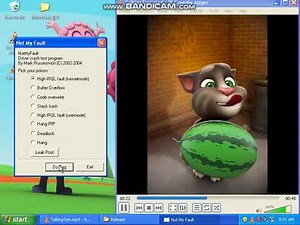 Talking Tom Screaming has BSOD