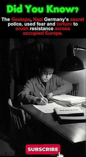 Gestapo: Hitler’s Terrifying Secret Police | Did You Know? #Gestapo #WW2History #HistoryShorts #ww2