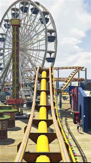 The Craziest Roller Coaster in GTA 5! 🤯🎢 #shorts #gta #rollercoaster