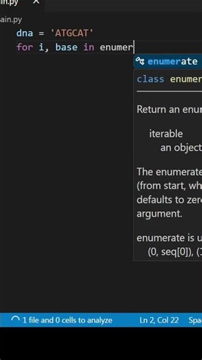 Looping Through DNA in Python | enumerate() Explained