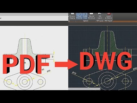 Insert PDF in AutoCAD DWG | AutoCAD tutorial ⏩