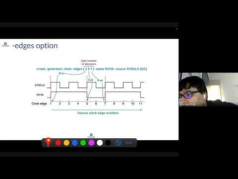 Defining create_generated_clock with -edges option.