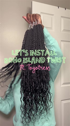 Installing 14” Boho Island Twist Hairstyle Tutorial