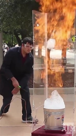 15K views · 166 reactions | Ever tried to ignite something in your hands? Well, you shouldn't! ⚠️ DO NOT TRY THIS AT HOME! ⚠️ Enjoy videos like these? Follow us for more! #TAMU #Physics #MethaneBubbles #Fire #ScienceExperiment #ForYou #ExplorePage #Laidenfrost #LaidenfrostEffect #flammable #flames #dangerous #RealPhysicsLive | Texas A&M Physics and Astronomy | Facebook