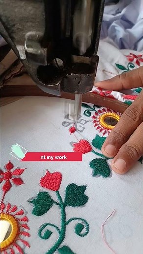 Trending Knotted Chain Stitch 2025 | Easy Hand Embroidery Design #embroidery #shortvideo