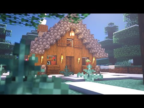 Minecraft: How To Build a Small Spruce Cabin | Tutorial