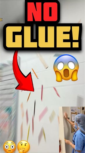 This Object Sticks to the Wall Like Magic 😲 Science Trick Revealed! #itsmeissie #trend