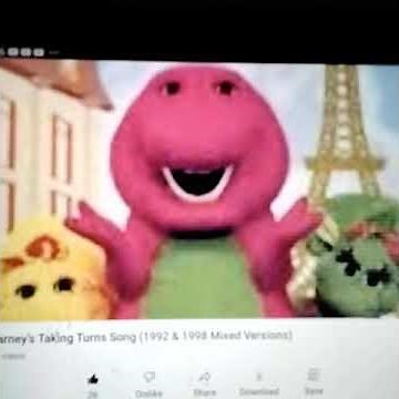 barney byg friends taking turns song (1992 &1998 version mixed