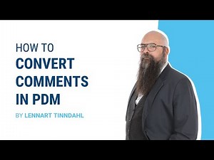 SOLIDWORKS TUTORIAL: How to convert comments in PDM