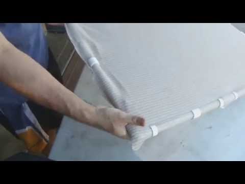 Making PVC Snap Clips to hold shade cloth on PVC frame