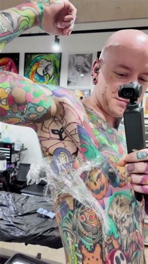 Finally tattooing my armpit! It was not fun!!! @jairotattoos #ArmpitTattoo #Tattoo #Tattooing