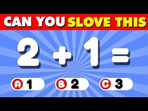 Can You Pass This Math Quiz? 🤓 | Easy to Impossible | 40 Questions Challenge
