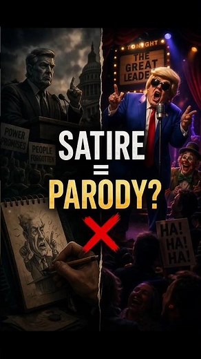 Satire vs Parody — criticize vs imitate