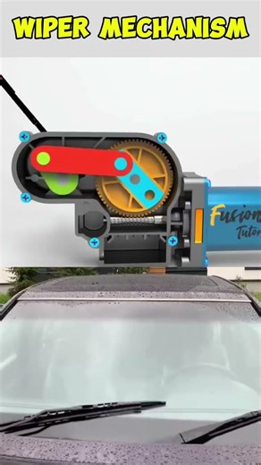 How Windshield Wipers Work? #cadmodel #engine #machine #automobile #engineering #mechanical
